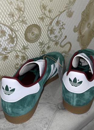 Adidas gazelle shoes green 100% ориг7 фото