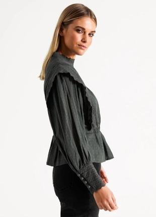 Piper блуза люкс бренд в виде zimmerman, sezane кружевная, стиль винтаж, ажурная блуза, обьемные рукава, рубашка8 фото