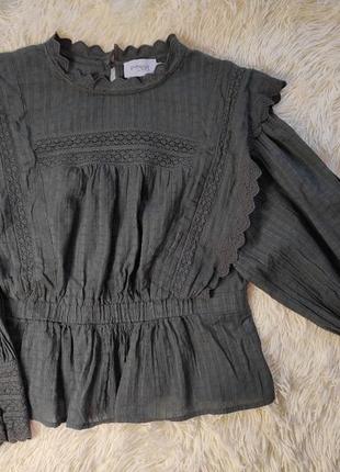 Piper блуза люкс бренд в виде zimmerman, sezane кружевная, стиль винтаж, ажурная блуза, обьемные рукава, рубашка3 фото