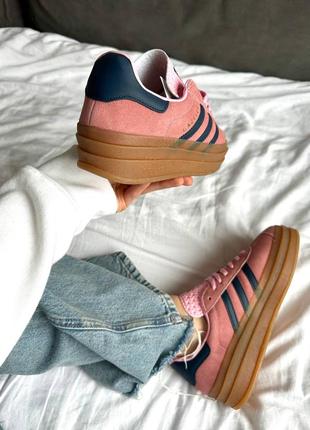 Кросівки adidas gazelle bold pink glow9 фото