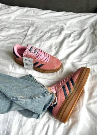 Кросівки adidas gazelle bold pink glow1 фото