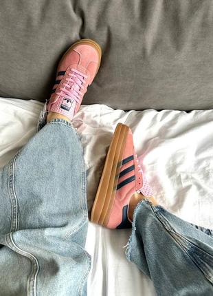 Кросівки adidas gazelle bold pink glow5 фото