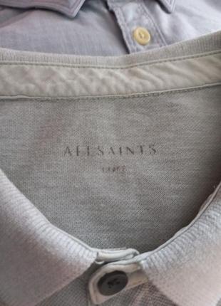 Брендова футболка-поло allsaints розмір l7 фото