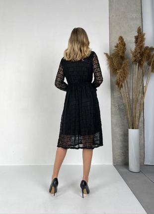 Платье свободного кроя на длинный рукав на пуговицах качественная стильная трендовая черная2 фото