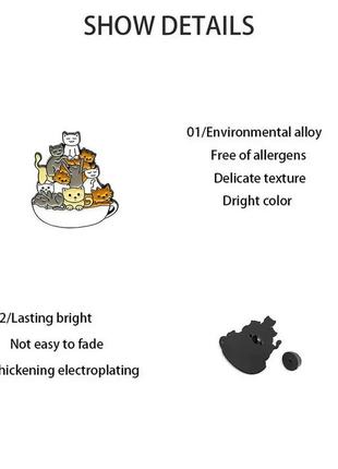 Пін значок багато котиків5 фото