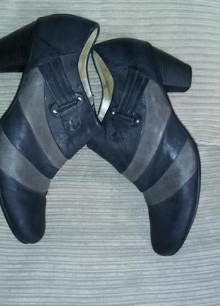 Кожаные туфли, ботиночки gabor размер 40 (26,5 см)5 фото