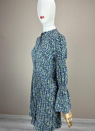 Michael kors сукня волани бохо квітковий принт плаття ganni сорочка міні мини coach5 фото