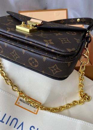 Сумка louis vuitton pochette metis женская луи витон сумочка кожа почет метис3 фото