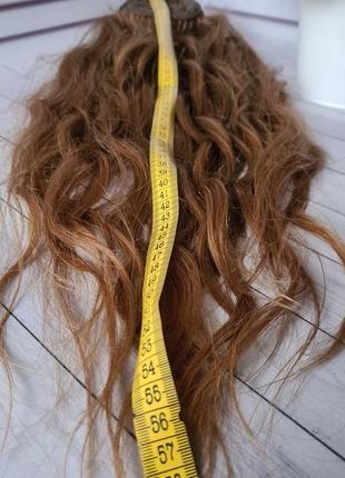 Редкость шикарный хвост шиньон из 100% натуральных словянских волос.5 фото