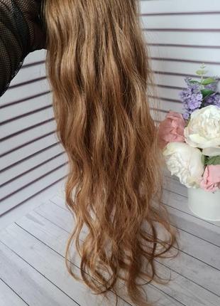 Редкость шикарный хвост шиньон из 100% натуральных словянских волос.9 фото