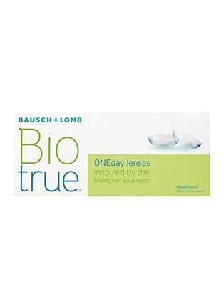 Контактные линзы бауш, bausch+lomb biotrue oneday contact lenses, -6.25 - 30 шт