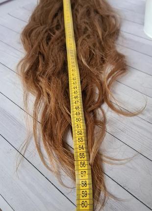 Редкость!шикарный хвост шиньон  100% натуральный словянский волос.4 фото