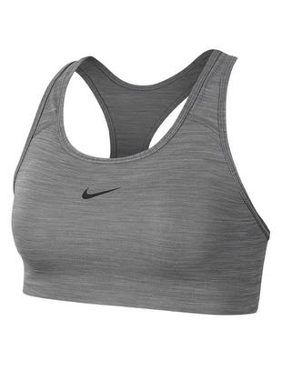 Женский спортивный бюстгальтер nike dri-fit серый