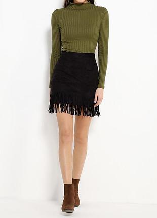 Стильна спідниця з бахромою