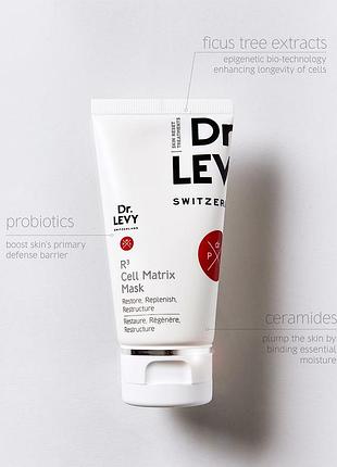 Dr. levy r3 cell matrix mask відновлююча маска проти передчасного старіння та пошкоджень шкіри