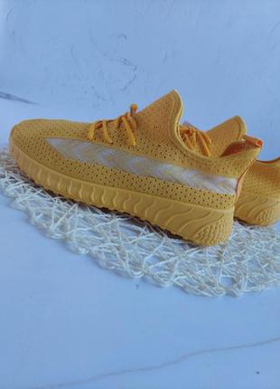 Невероятно классные лёгкие кроссовки/мокасины в желтом цвете, топ продаж, размер 37-401 фото