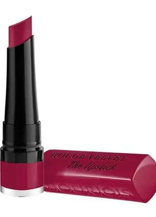 Помада для губ bourjois paris rouge velvet lipstick 21 - grande roux4 фото