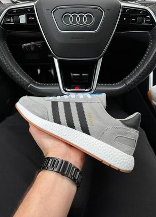 Мужские кроссовки adidas originals iniki gray black