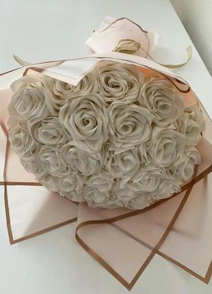 Букеты из атласной ленты