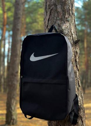 Рюкзаки nike міські чоловічі підліткові, чорний рюкзак найк для футболу, шкільні рюкзаки та портфелі7 фото