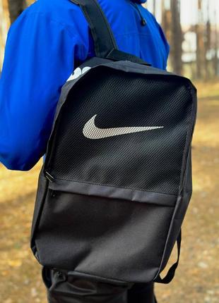 Рюкзаки nike городские мужские подростковые, черный рюкзак найк для футбола, школьные рюкзаки и порт9 фото