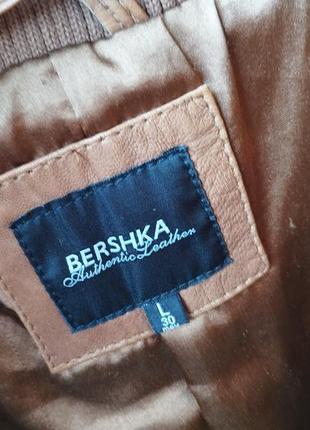 Фирменная куртка кожаная короткая весна осень bershka испания l 48-50 р.7 фото