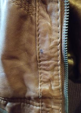 Фирменная куртка кожаная короткая весна осень bershka испания l 48-50 р.9 фото
