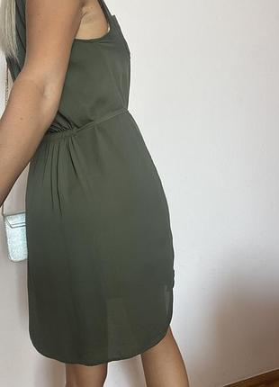 Сукня кольору хакі4 фото