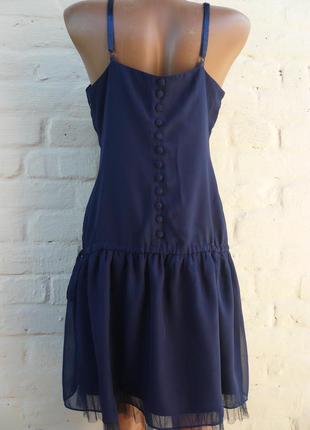 Розпродаж маленьке синє плаття оригінального фасону asos р 122 фото