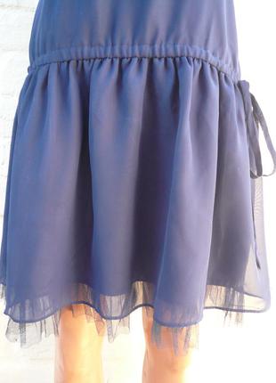 Розпродаж маленьке синє плаття оригінального фасону asos р 123 фото