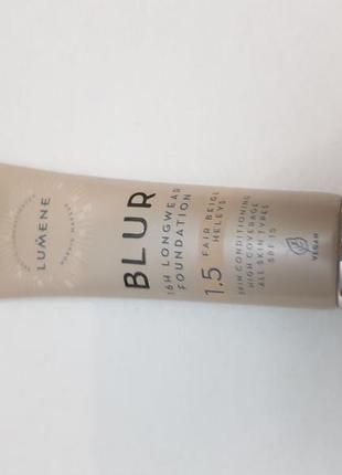 Lumene blur 1.5 fair beige тональний крем