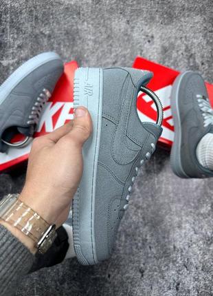 Кросівки nike air force 1 gray 😶‍🌫️😶‍🌫️4 фото