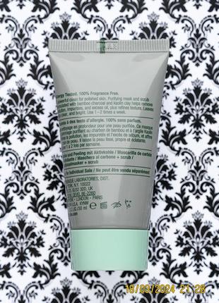 Очищающая угольная маска скраб clinique all about clean charcoal mask scrub anti pollution