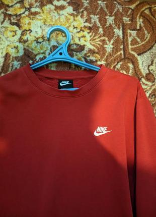 Свитшот nike sportwear club fleece red2 фото