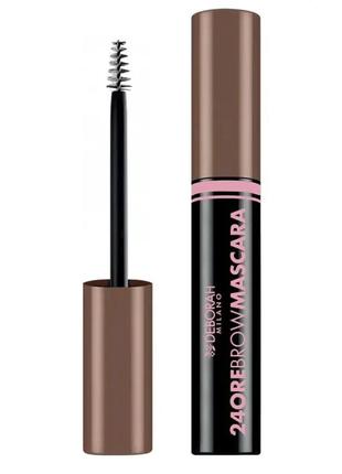 Туш для брів deborah 24ore brow mascara 01