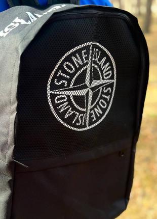 Рюкзак місткий stone island модний, чоловічі якісні рюкзаки молодіжні, міцний для тренувань6 фото