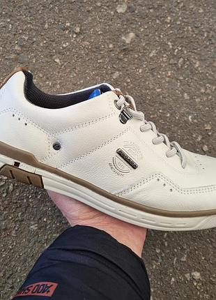 Туфлі-макасіни чоловічі пегада (pegada) модель 119307-04. колір-молочний, шкіра