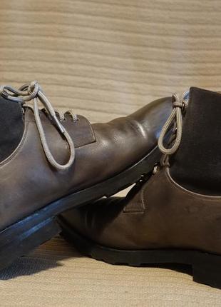 Дуже класні високі комбіновані шкіряні черевики le major dome швейцарська 8 1/2 р.