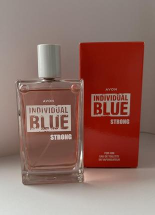 Туалетная вода avon individual blue strong для него, 100 мл.