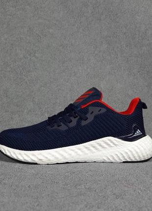 Чоловічі кросівки | adidas | сині на былый | текстиль | маломірні, :42