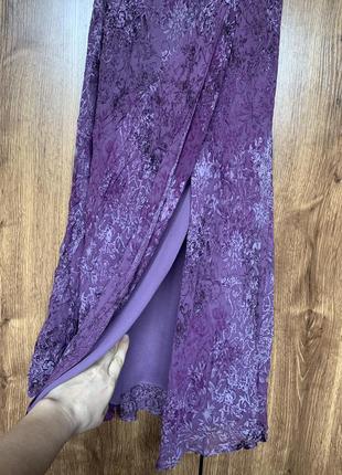 Довга шовкова сукня бузкового кольору від monsoon9 фото