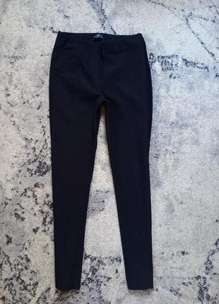 Брендовые плотные черные леггинсы штаны скинни peter hahn, 38 размер.