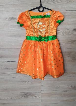 Детское платье тыквы, гарбуза, тыковка, ведьма на 2-3 года на хеллоуин