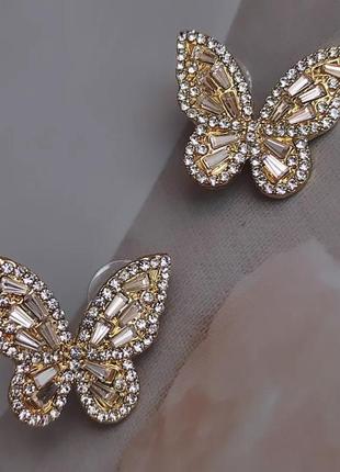 Элегантные и роскошные серьги бабочки 💎🦋