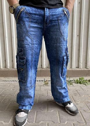 Джинсы мужские коттоновые с накладными карманами "карго" vigoocc, турция (дм 1137-1(5749)5 фото