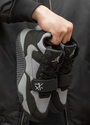 Кросівки air jordan x travis scott black grey