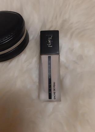 Yves saint laurent encre de peau all hours foundation 30 мл, стійкий тональний крем