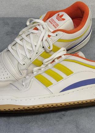 Adidas forum low x wood wood beige gw9313, кросівки adidas originals forum, шкіряні кеди брендові