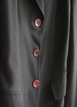 Пиджак удлиненный классическая полоска винтаж9 фото