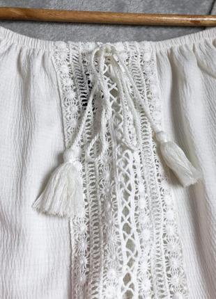 Женская блуза белая вышиванка женский женские одежда h&m4 фото
